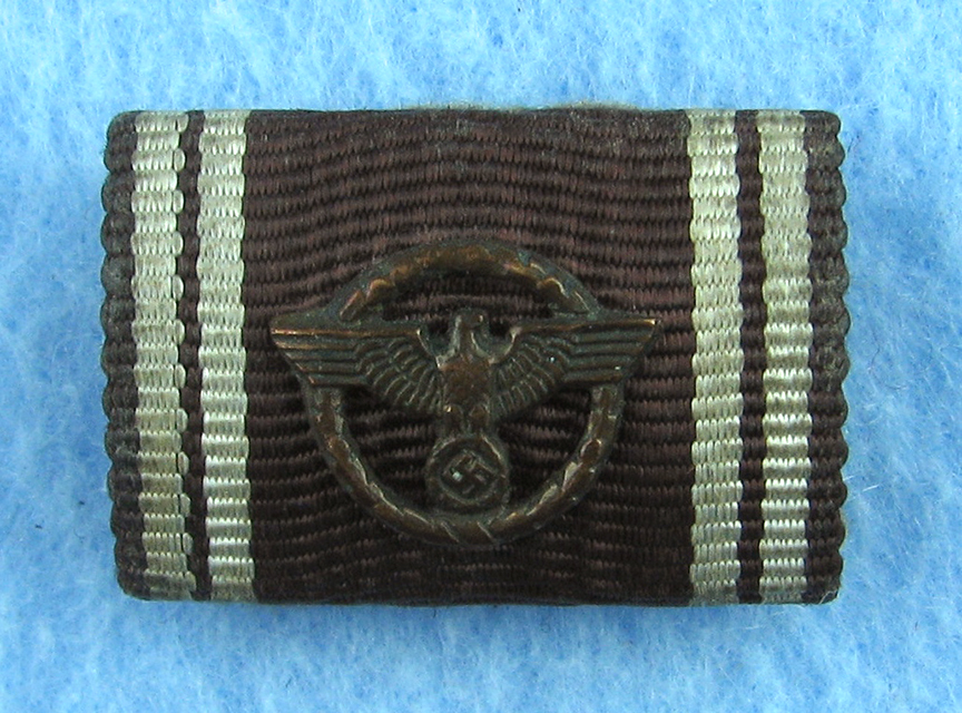 Ribbon Bar 1 Nsdap 10 Year Long Service Device Gray Back